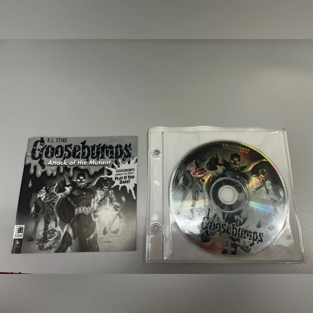 Vintage Goosebumps Attack of the Mutant 1997 CD-Rom Video Game PC